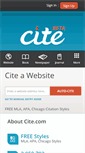 Mobile Screenshot of cite.com
